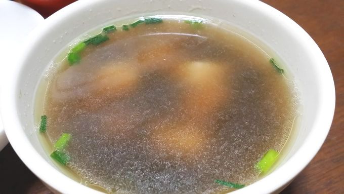 オイシックスのミールキット 小ねぎと海苔、豆腐の韓国風スープ